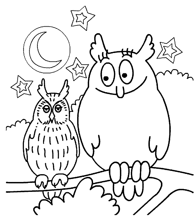 coloriage Barbapapa fait la chouette